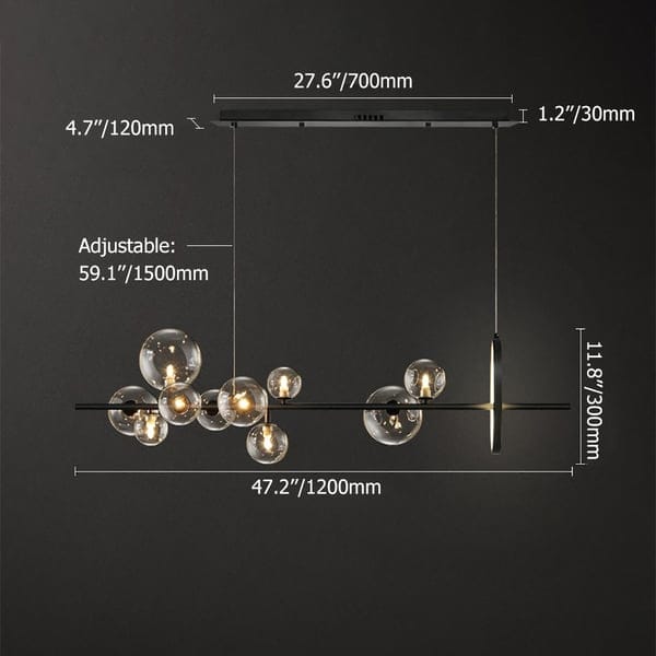 Glass Ball Modern Kitchen Island Lighting – Kitchen Light Fixtures - View 25