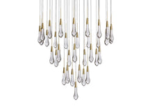 Solitaire Raindrop Round Chandelier – Modern Crystal Round Lighting Fixture - View 22