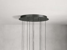 Solitaire Raindrop Round Chandelier – Modern Crystal Round Lighting Fixture - View 12