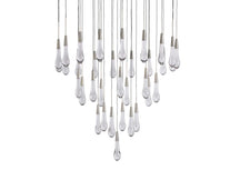 Solitaire Raindrop Modern Round Crystal Chandelier – view 35
