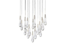 Solitaire Raindrop Round Chandelier – Modern Crystal Round Lighting Fixture - View 29
