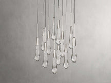 Solitaire Raindrop Modern Round Crystal Chandelier – view 34