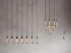 Solitaire Raindrop Round Chandelier – Modern Crystal Round Lighting Fixture - View 18