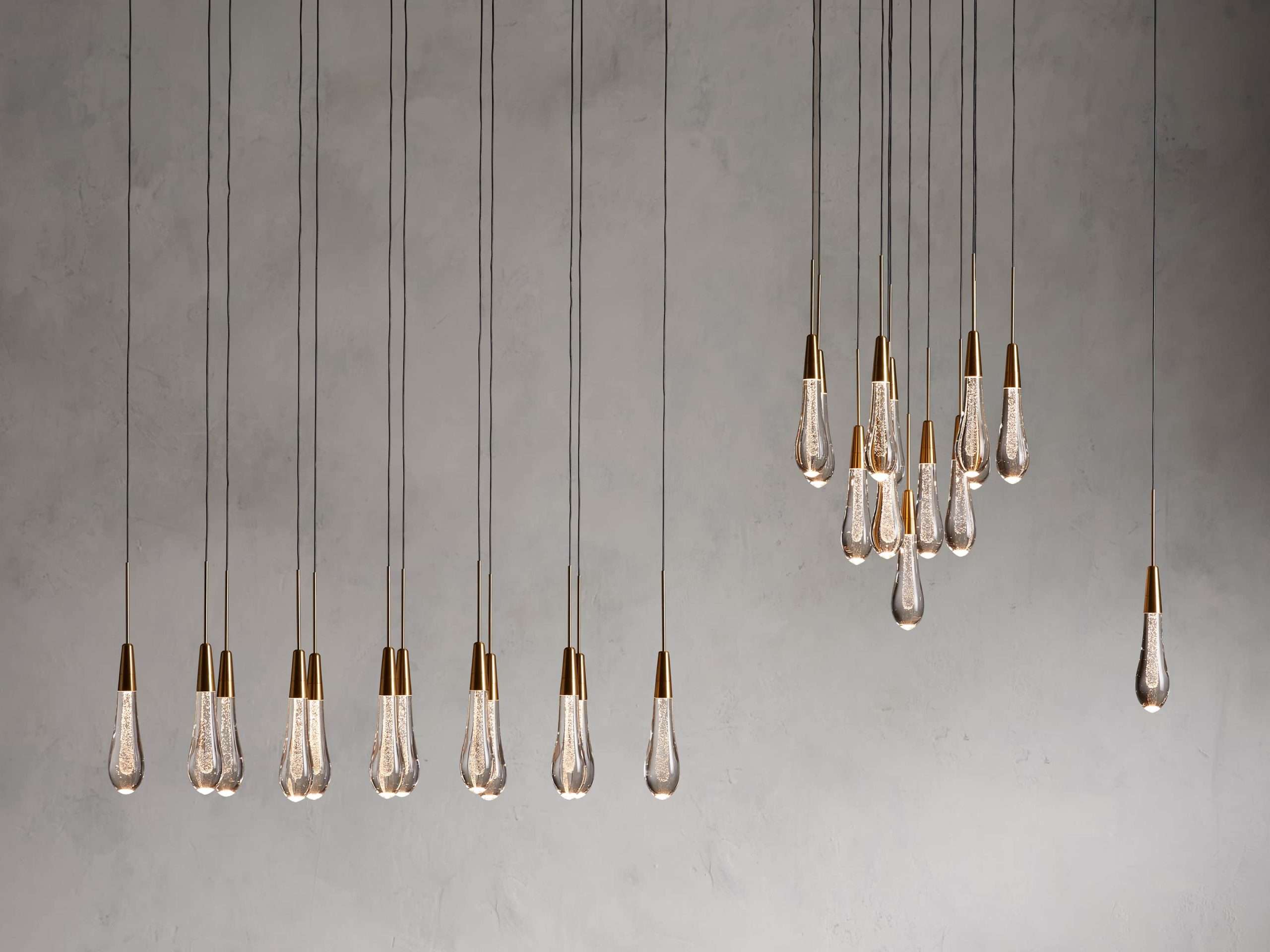 Solitaire Raindrop Round Chandelier – Modern Crystal Round Lighting Fixture - View 18