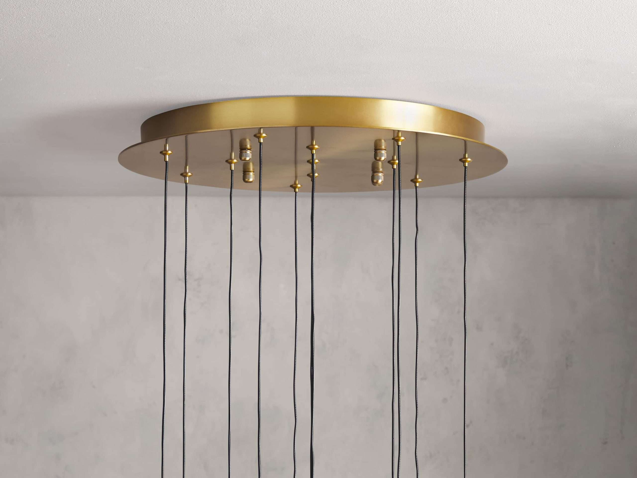 Solitaire Raindrop Round Chandelier – Modern Crystal Round Lighting Fixture - View 15
