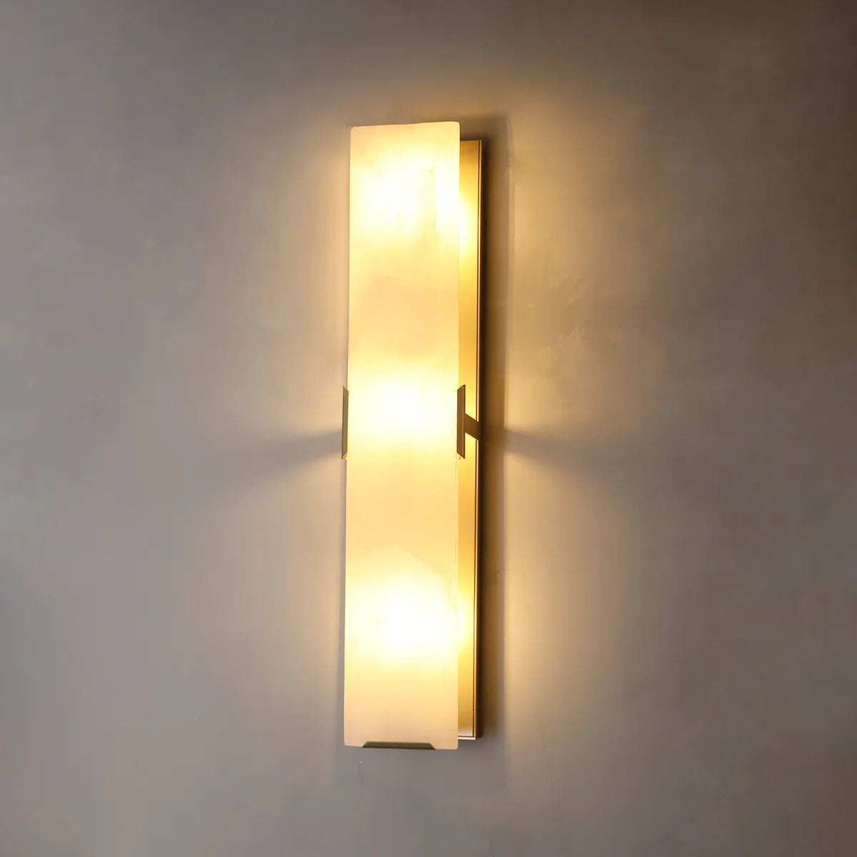 harlow calcite linear sconce