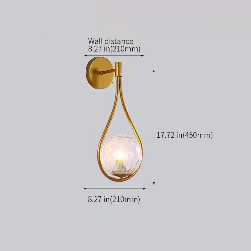 glass shade sconces