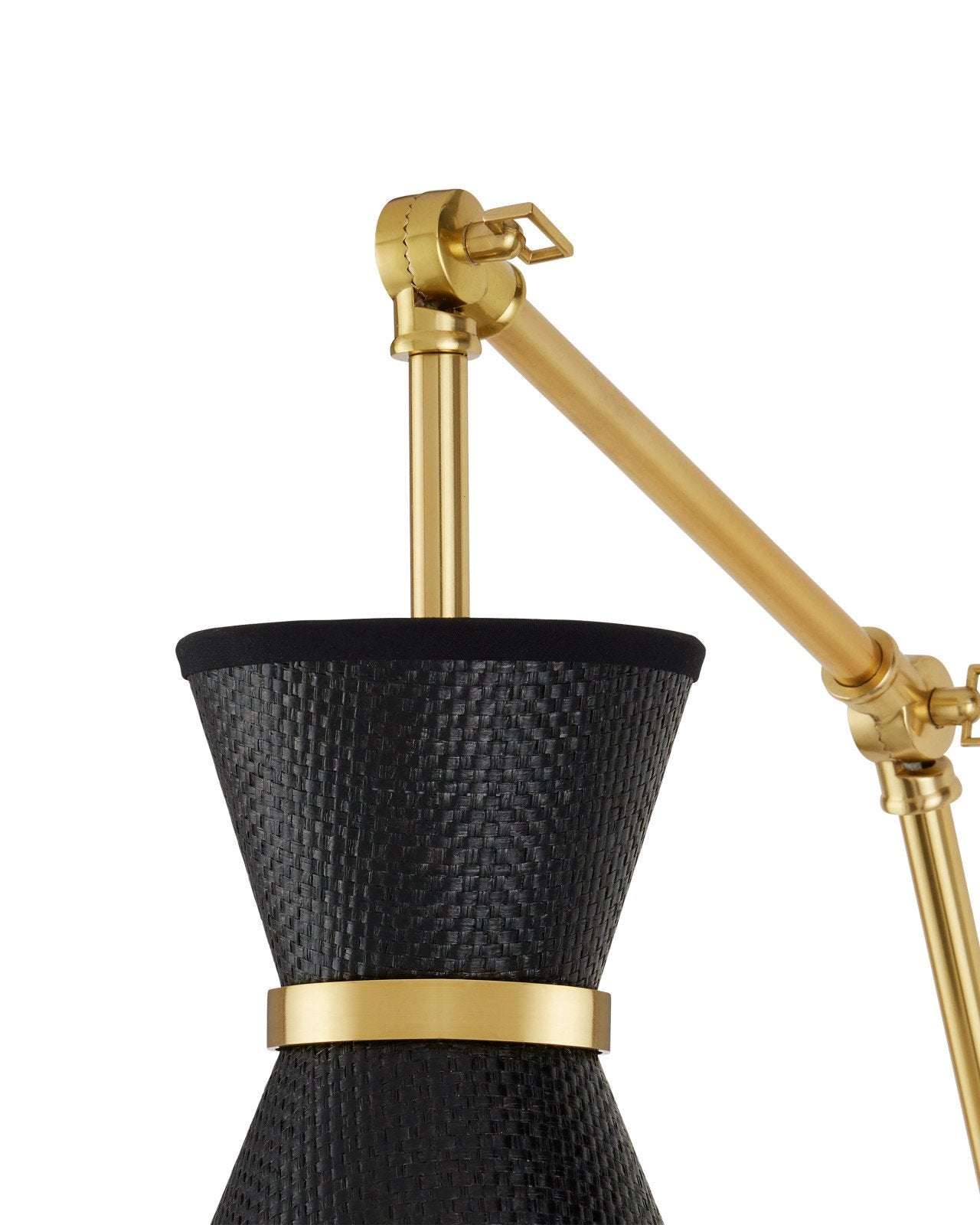 black cone shade wall sconce
