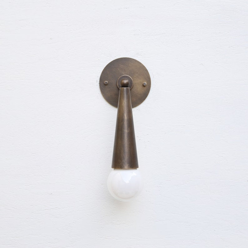 modern round sconce