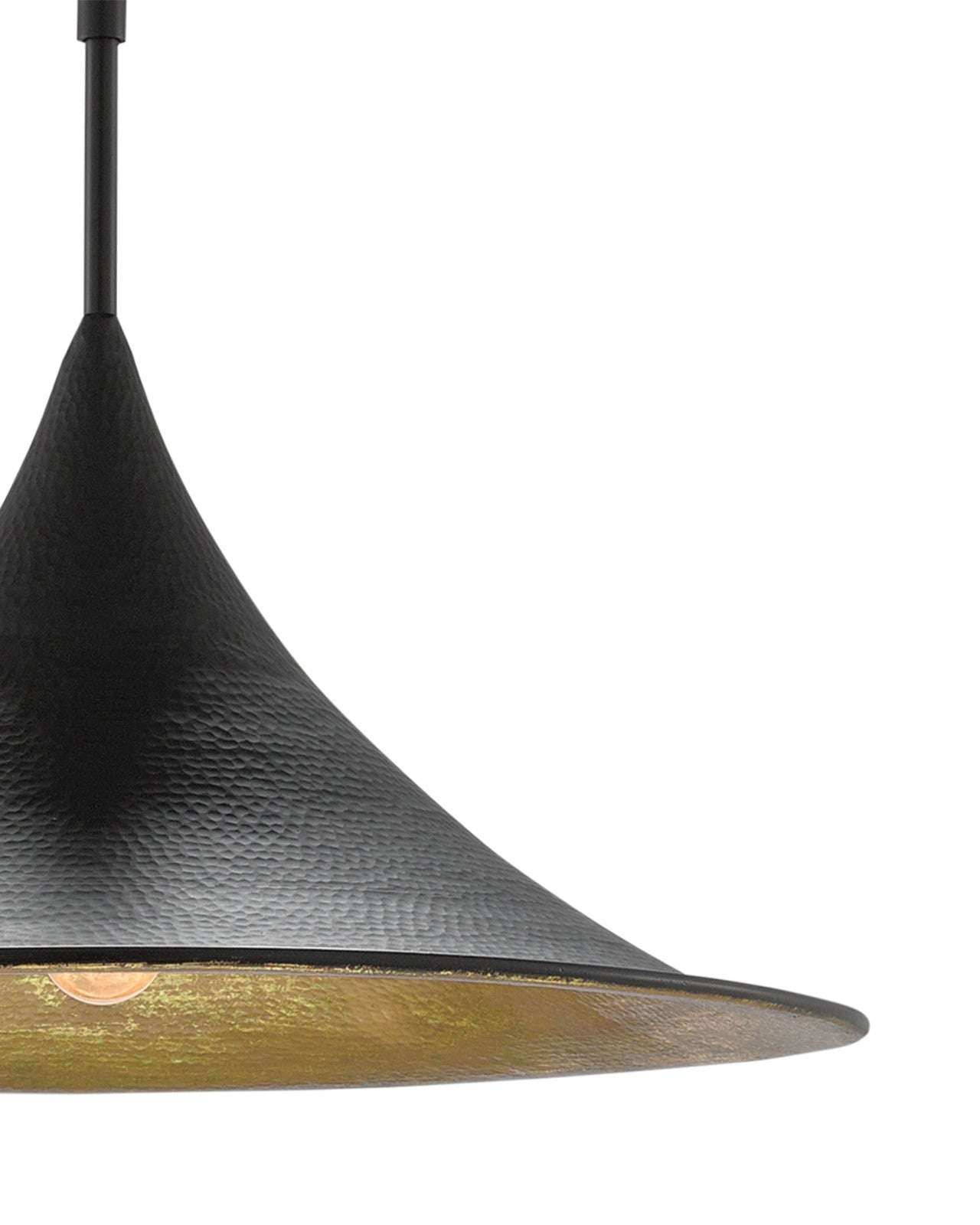 black gold dome pendant
