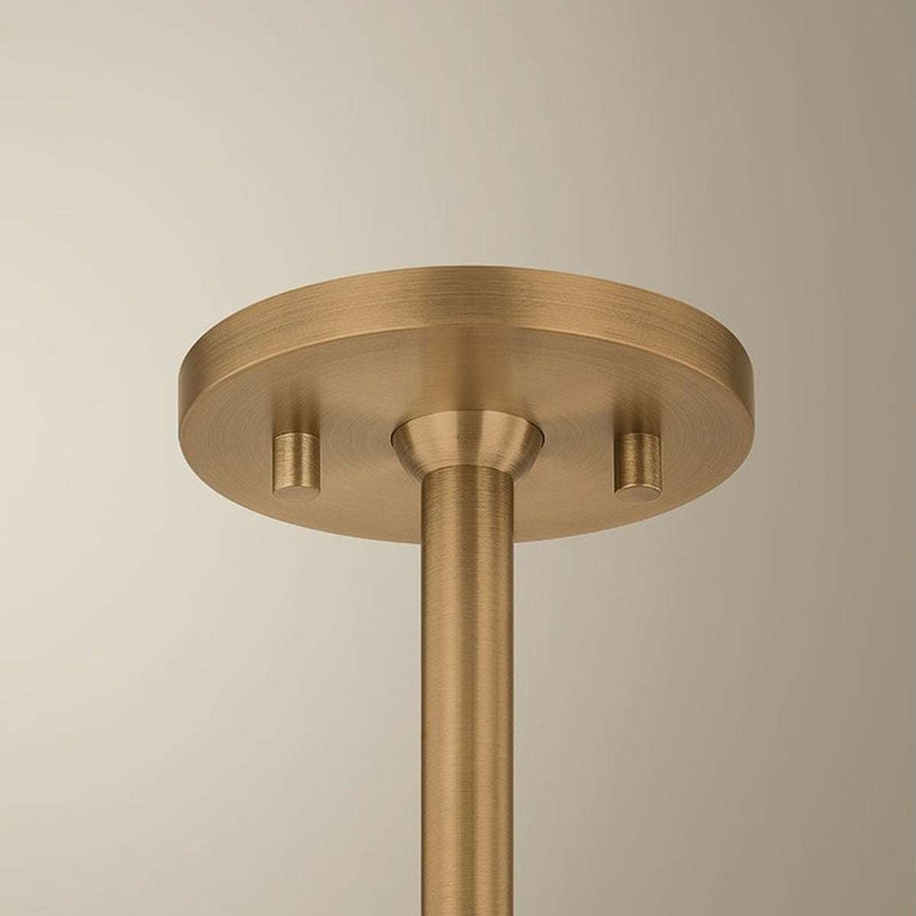 Patina Brass Bowl Pendant Light detail view