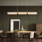 Alabaster Cylindrical Chandelier - View 2