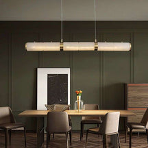 Alabaster Cylindrical Chandelier - View 2