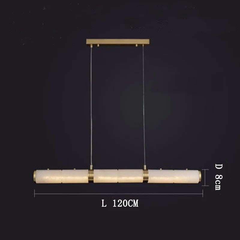 Alabaster Cylindrical Chandelier - View 6