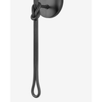 Alburgh Sconce - Knotted Iron Torch Wall Sconce with White Bell Shade