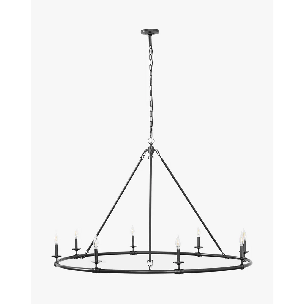 Aurelia Ring Chandelier modern LED ring ceiling light for dining room and foyer