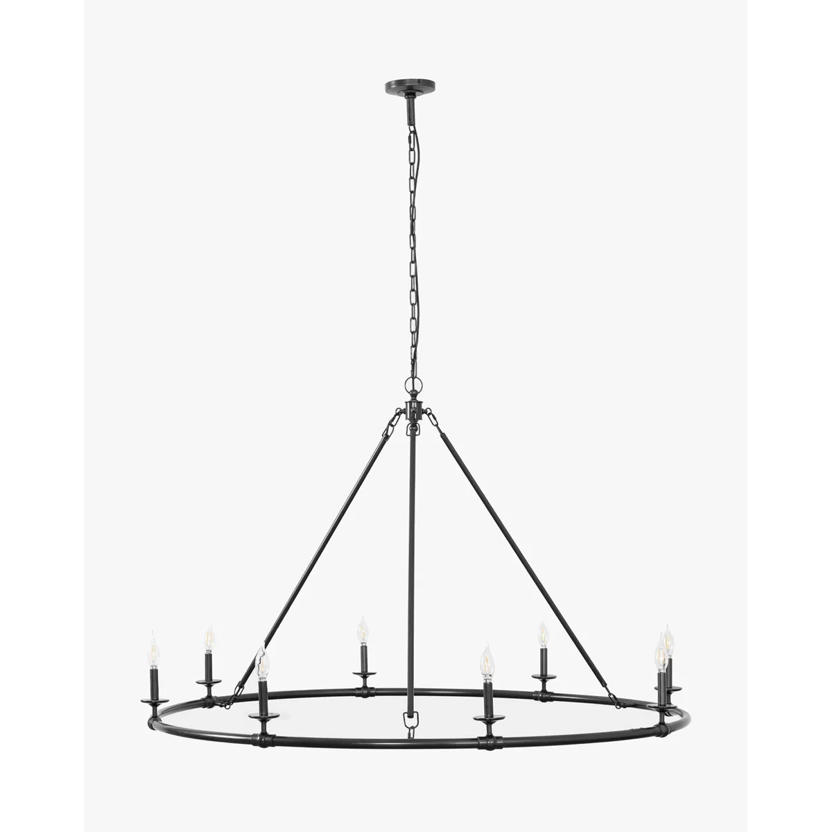 Aurelia Ring Chandelier modern LED ring ceiling light for dining room and foyer