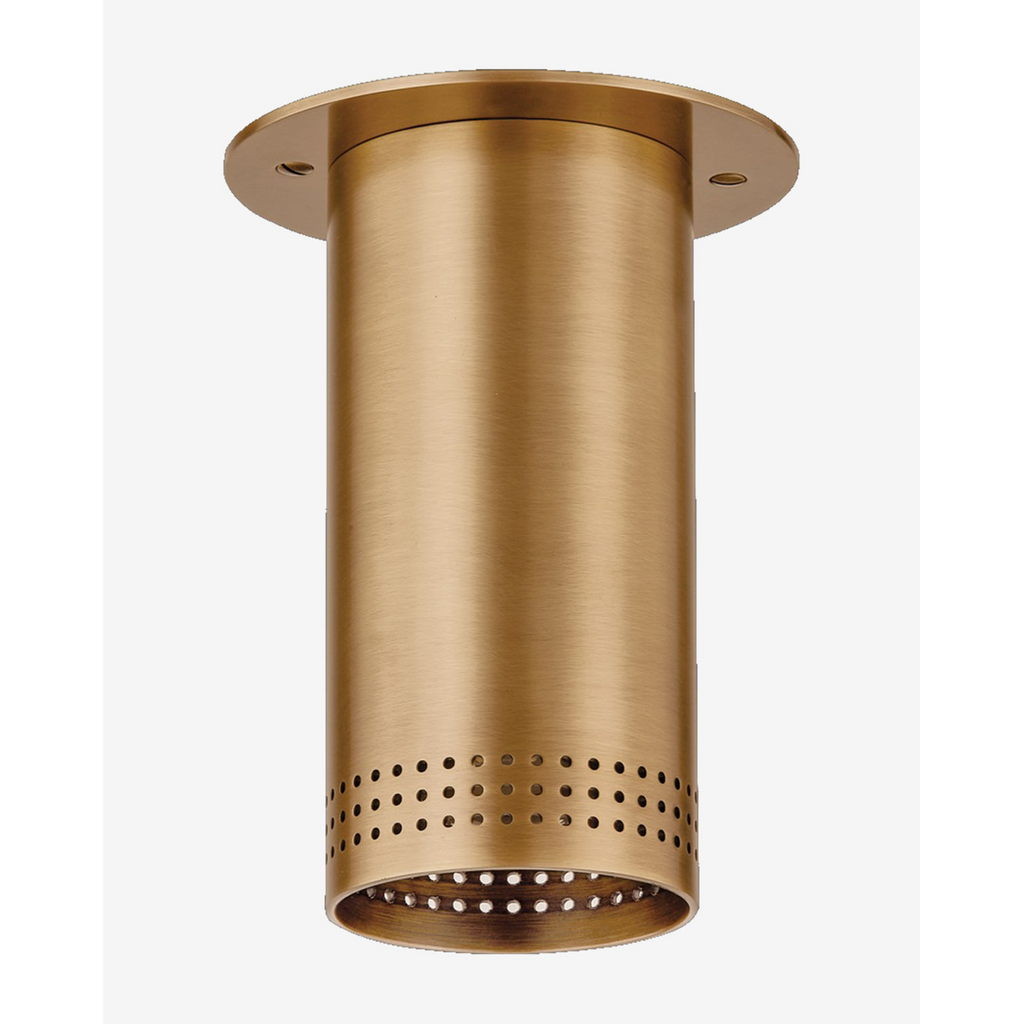 Troy Lighting Berg Flush Mount - Designer Perforated Steel Downlight