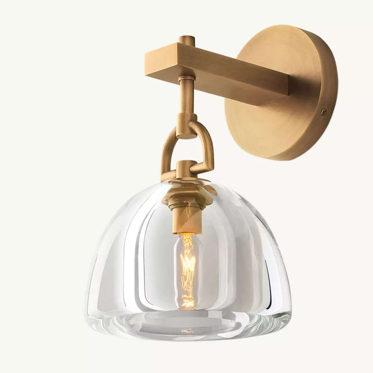 botanist dome crystal sconce