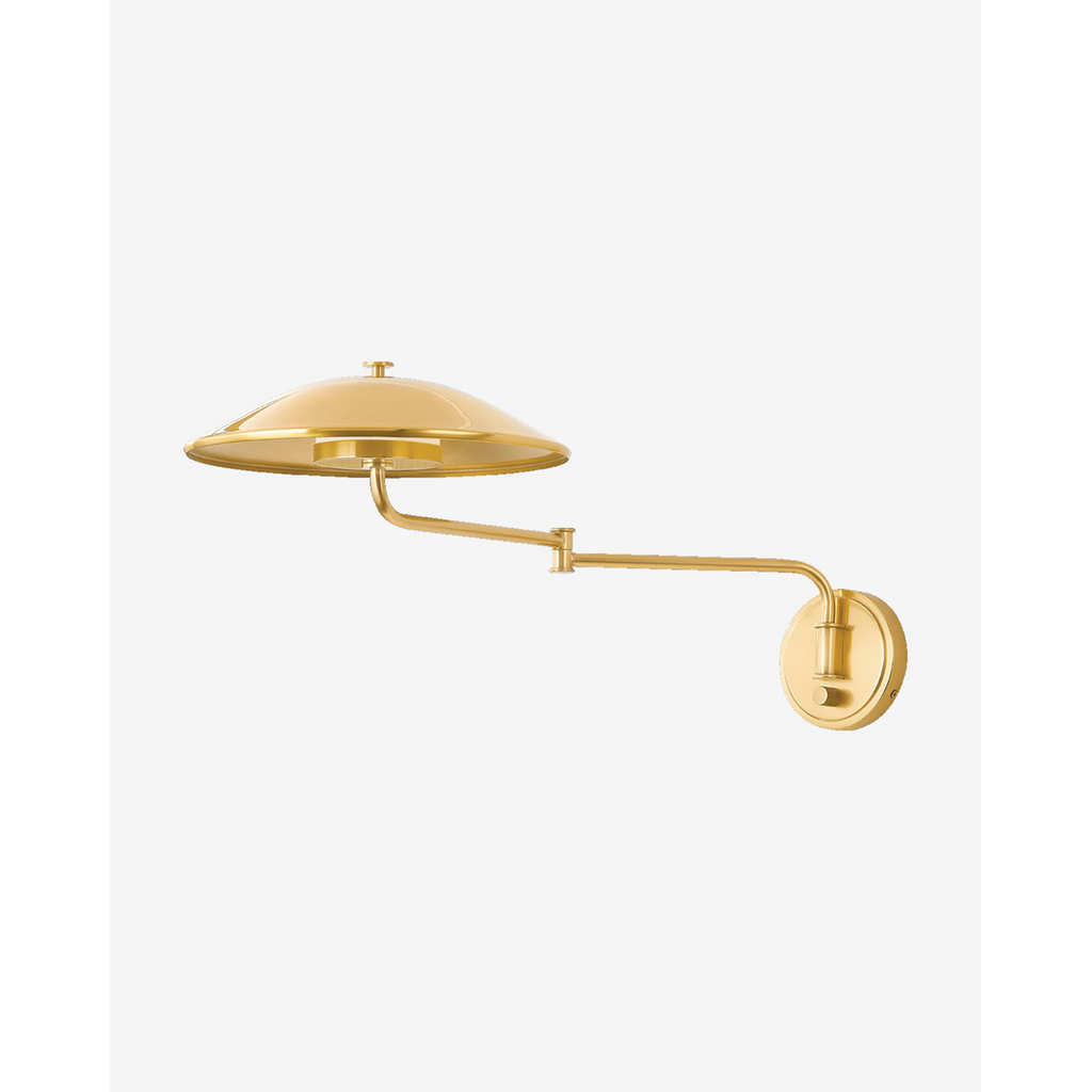 Brockville Sconce lantern-style wall light with aged bronze finish mounted in interior entryway