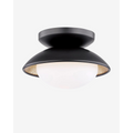 Cadence Flush Mount slim low-profile ceiling light with soft even ambient glow in modern bedroom interior