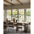 Jonas Linear Chandelier — Long Table Ceiling Light with Warm Distributed Glow
