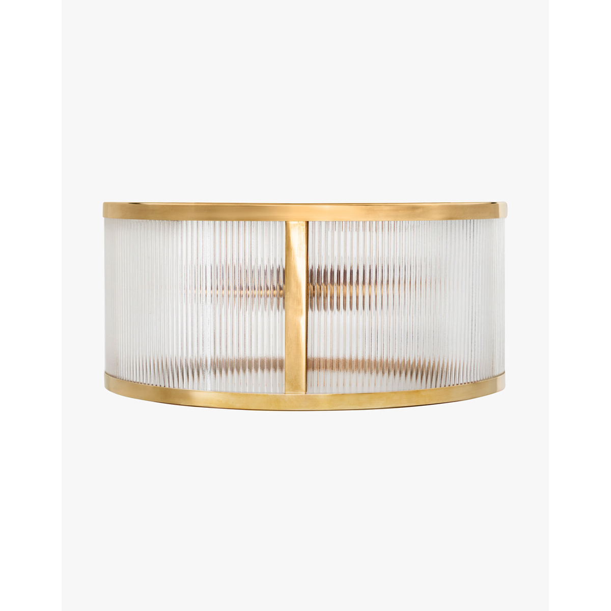 Cavendish Flush Mount heritage-inspired brushed brass ceiling light with warm refined glow in elegant bedroom interior