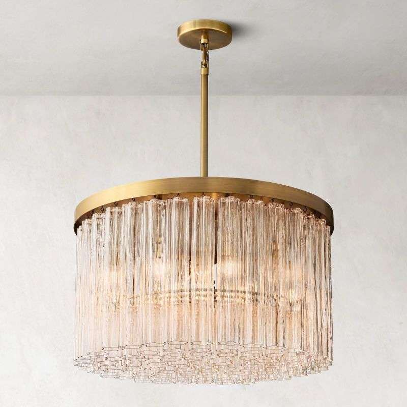 Cielo Round Chandelier 36″| Modern statement of lights - View 3