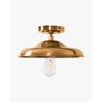 Clifton Flush Mount |  Brass & Classic Ceiling Light 