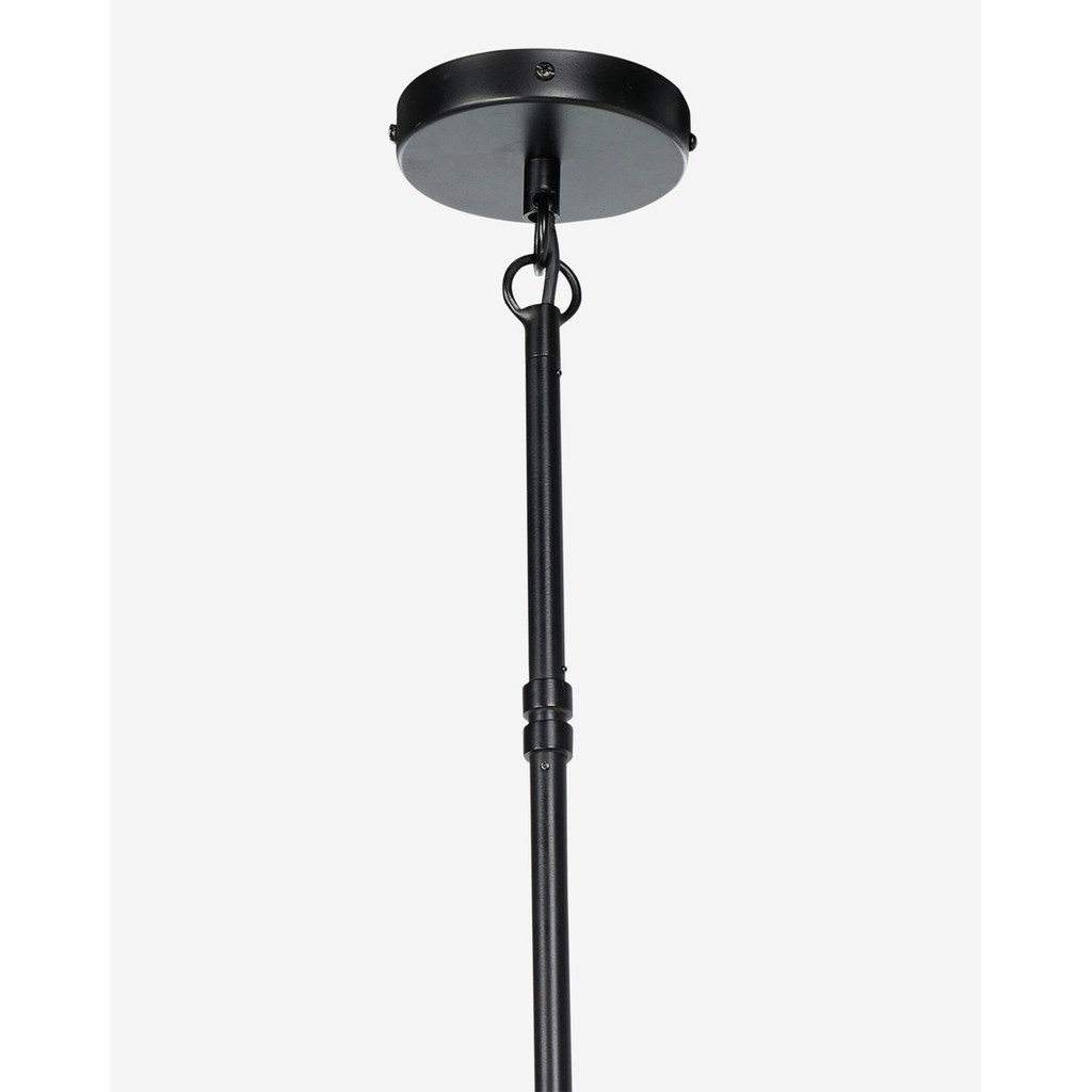 Clyde Chandelier — Mid-Century Brass Ceiling Light with Warm Open-Arm Glow