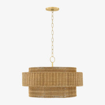 Danica Handwoven Wicker Pendant Light