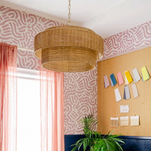 Danica Handwoven Wicker Pendant Light