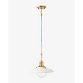 Didier Ceramic Pendant Light – Handcrafted Matte Ceramic Single Pendant with Adjustable Cord – Modern Minimalist Ceiling Fixture for Kitchen Dining Room