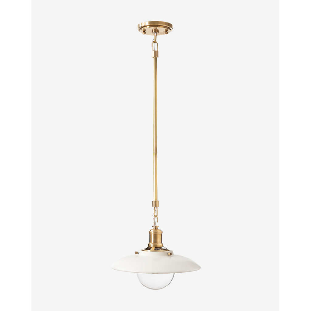 Didier Ceramic Flush Mount – Handcrafted Ceramic Ceiling Fixture with Large Clear Bulb Holder