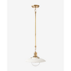 Didier Ceramic Flush Mount – Handcrafted Ceramic Ceiling Fixture with Large Clear Bulb Holder