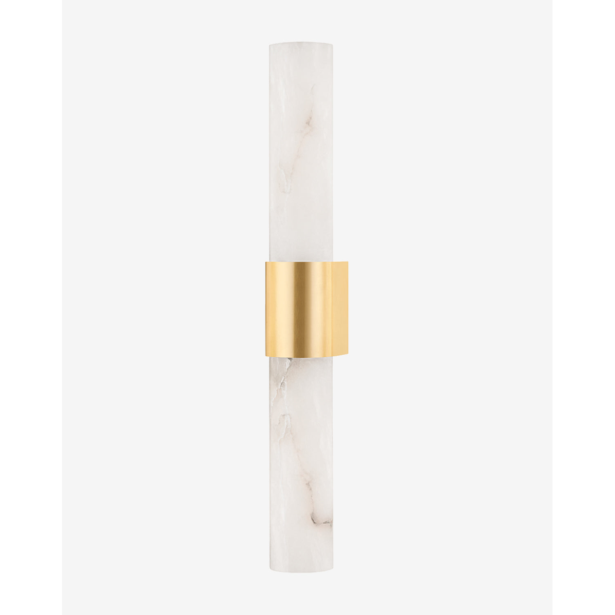 Ellington Bath Vanity Sconce brushed brass bathroom wall light mounted beside mirror with warm flattering glow