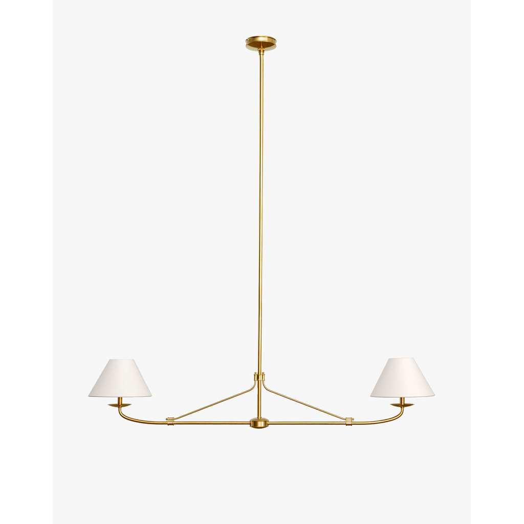 Fiddler Linear Chandelier – Modern Linear LED Chandelier for Dining Room & Kitchen Island