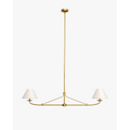 Fiddler Linear Chandelier – Modern Linear LED Chandelier for Dining Room & Kitchen Island