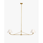 Fiddler Linear Chandelier – Modern Linear LED Chandelier for Dining Room & Kitchen Island