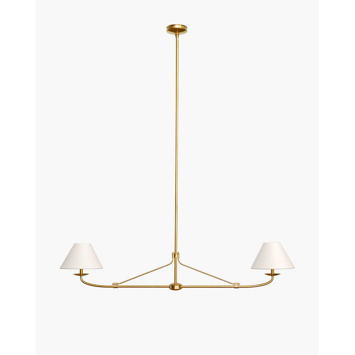 Fiddler Linear Chandelier – Modern Linear LED Chandelier for Dining Room & Kitchen Island
