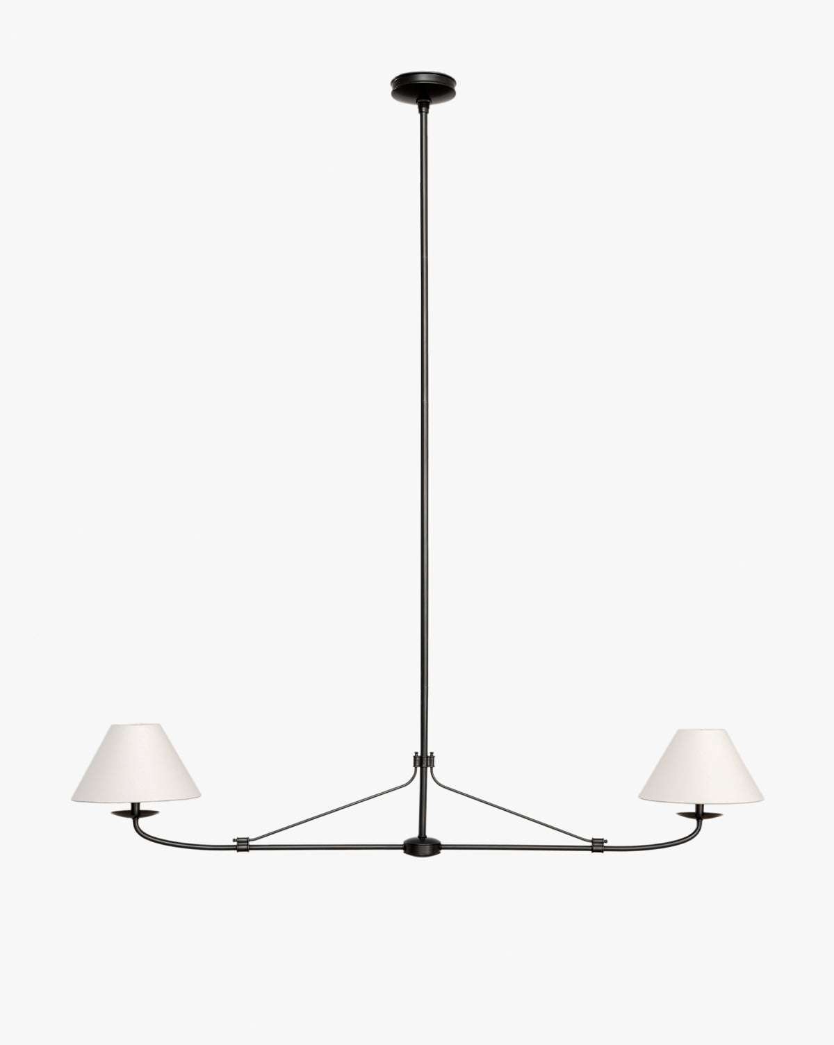 Fiddler Linear Chandelier – Modern Linear LED Chandelier for Dining Room & Kitchen Island