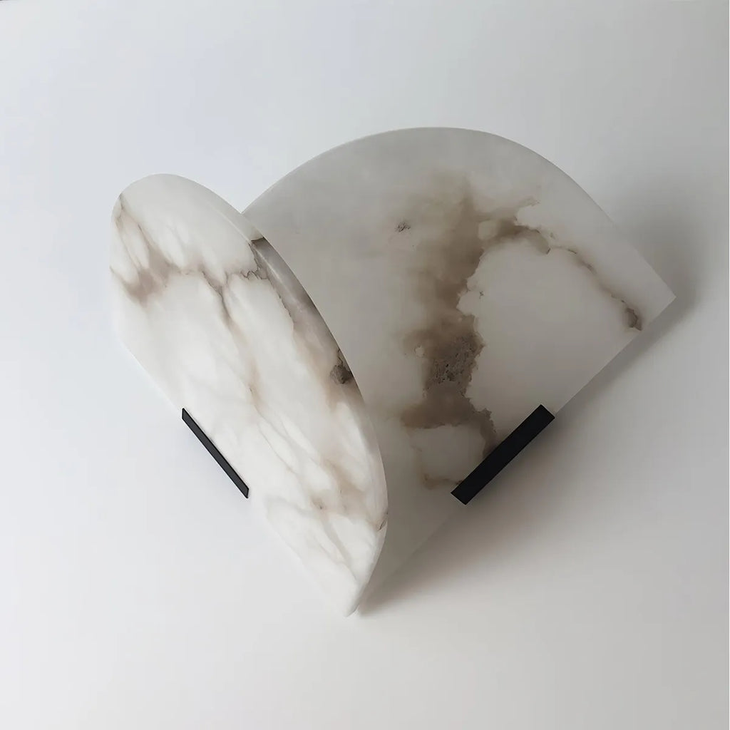 Fly Gaby Heart Fanshaped Alabaster Wall Light - View 2