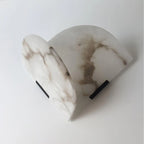Fly Gaby Heart Fanshaped Alabaster Wall Light - View 2