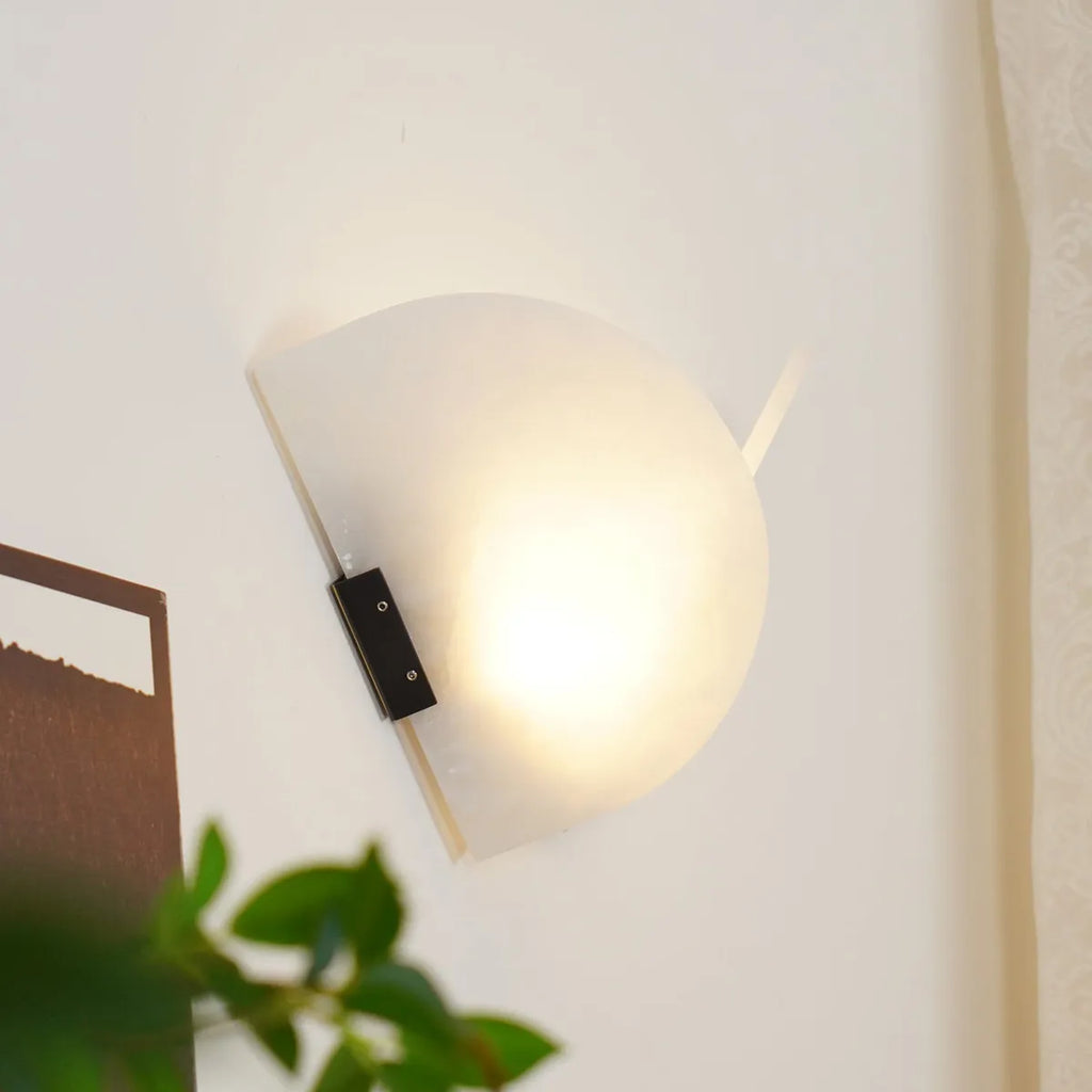 Fly Gaby Heart Fanshaped Alabaster Wall Light - View 4
