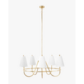 Georgiana Pleated Chandelier elegant designer ceiling light with pleated shade