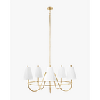 Georgiana Pleated Chandelier elegant designer ceiling light with pleated shade