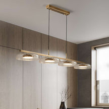 modern glass chandelier
