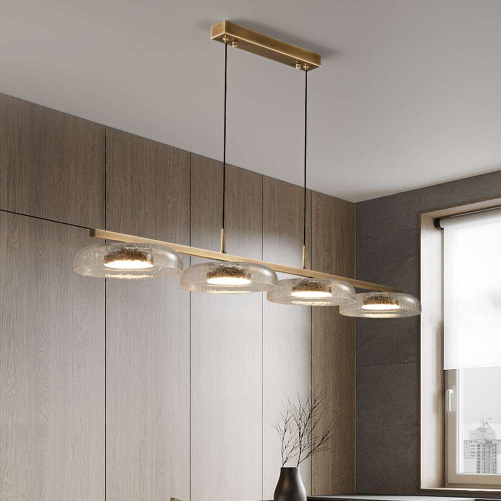 modern glass chandelier