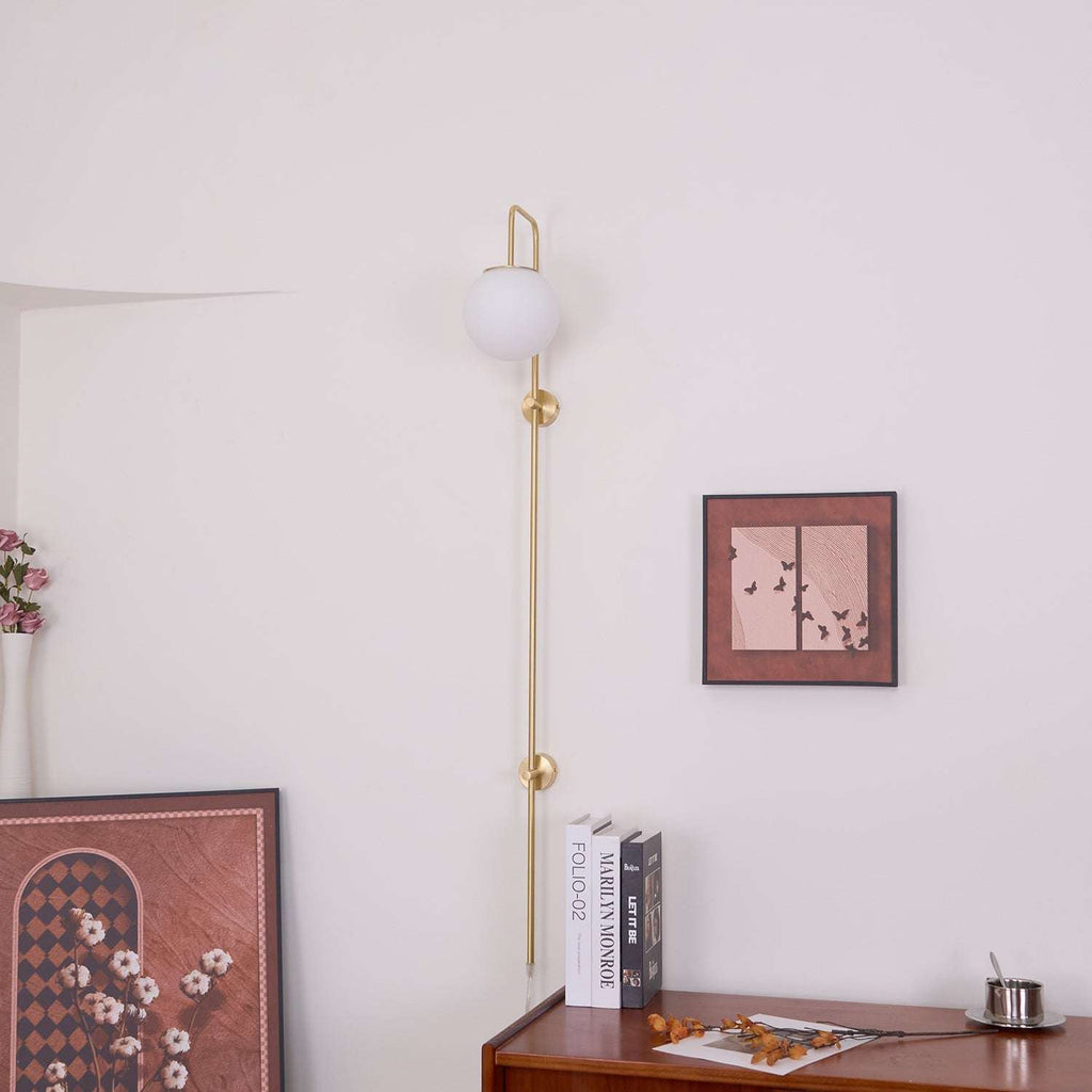 Aurelia Globe Plug In Wall Sconce