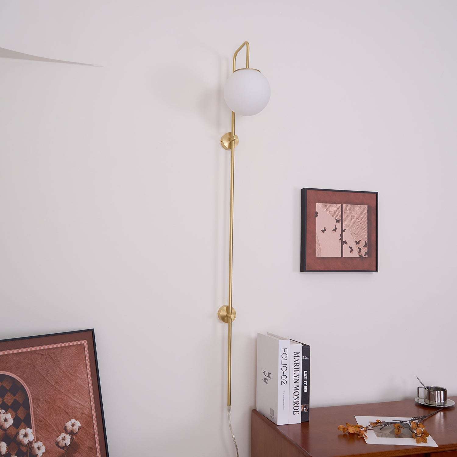 Aurelia Globe Plug In Wall Sconce
